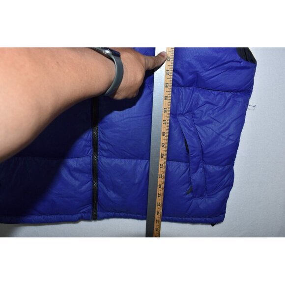 The North Face 700 Nuptse Mens Puffer Vest Size XL Black/Blue Goose Down Vintage - Picture 15 of 15